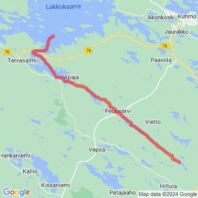 Venejärvi - Kymmensylinen - Ontojärvi vesiretkeilyreitti