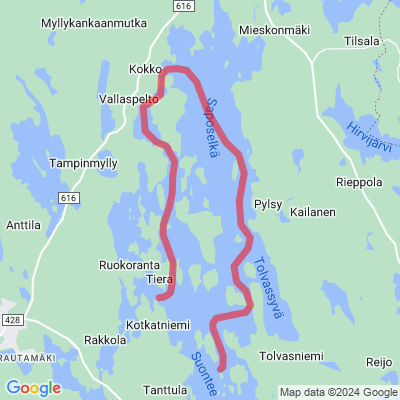 Saposelän melontareitti