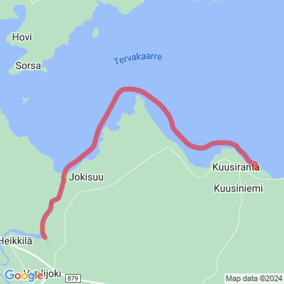 Kuusiranta/Vuolijoki melontareitti