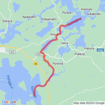 Jukajärvi-Sonnanjärvi reitti