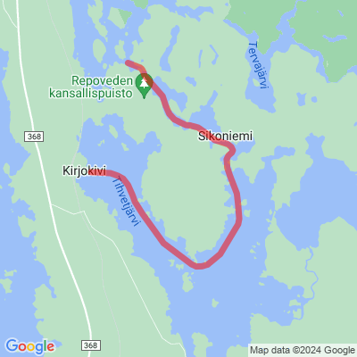 Repovesi-Tihvetjärvi reitti
