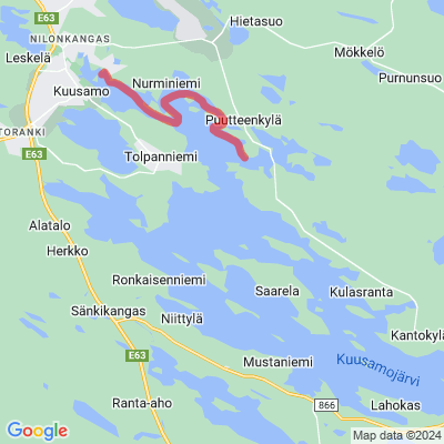 Kuusamojärven Melontareitti