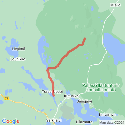 Pallas-Torassieppi maastopyöräilyreitti