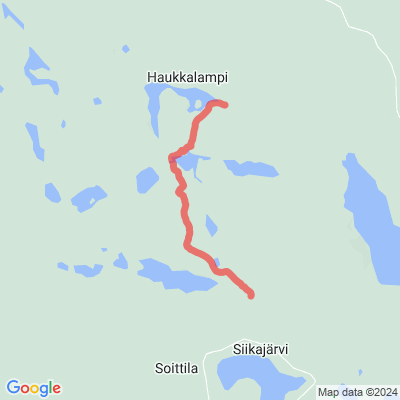 Haukkalampi pyöräilyreitti