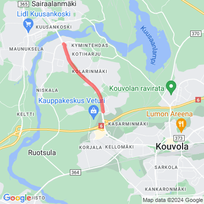 Pyöräilyreitti Kouvola-Kuusankoski