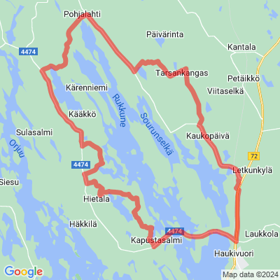 Pyöräilyreitti Häkkilän ympäri