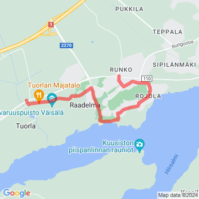 Tuorla-Raadelma pyöräilyreitti