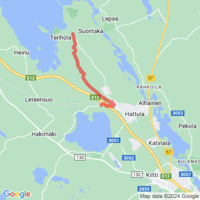 Hämeen Ilvesreitti Hattula maastopyöräilyreitti 18km