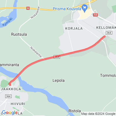 Pyöräilyreitti Kouvola-Koria