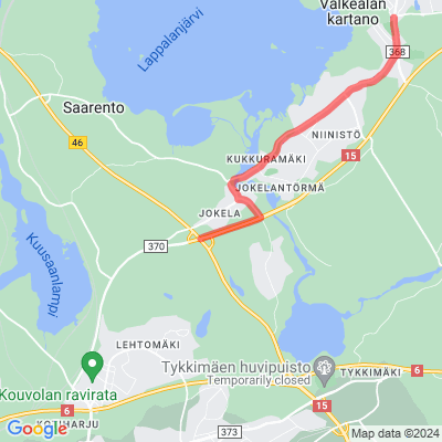 Pyöräilyreitti Kouvola-Valkeala