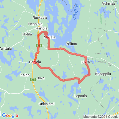Vellamo retkipyöräilyreitti: Kumu - Koitti