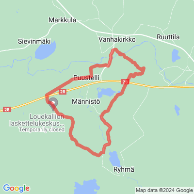 Jyrinki-Ryhmä-Louekeskus-Vanhakirkko -kierros