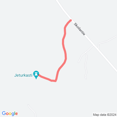 Jeturkastin vaativa esteetön reitti