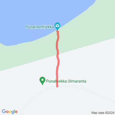 Punainenhiekka esteetön reitti