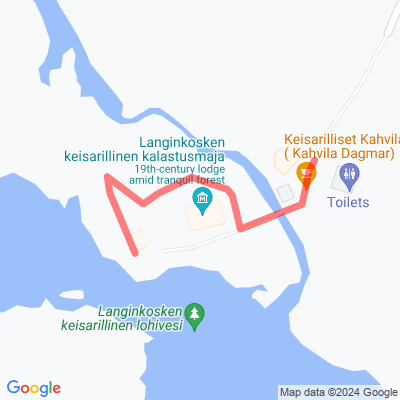 Langinkoski, esteetön reitti