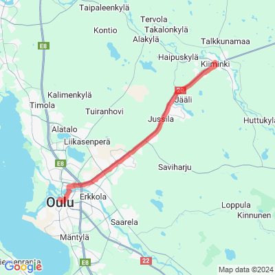 Pyöräilyn pääreitti 4, Oulu - Kiiminki