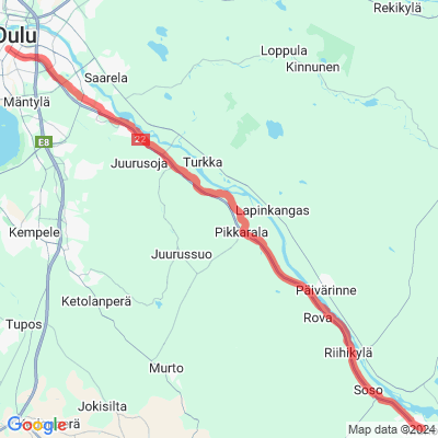 Pyöräilyn pääreitti 8, Oulu-Maikkula-Muhos