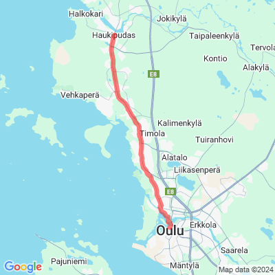 Pyöräilyn pääreitti 1, Oulu-Haukipudas