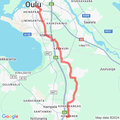 Pyöräilyn pääreitti 9,  Oulu- Kaakkuri - Kempele Zeppelin