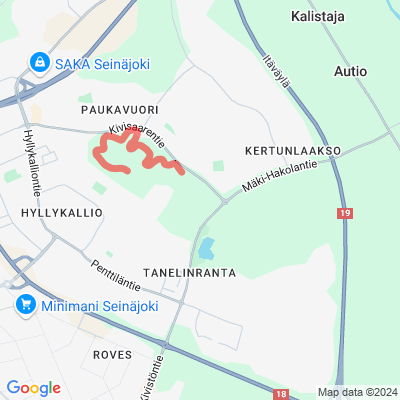 Hyllykallion valaistu latu