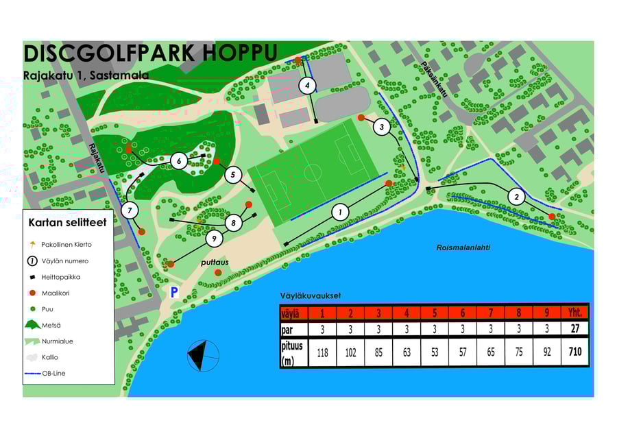 Hopun frisbeegolfrata