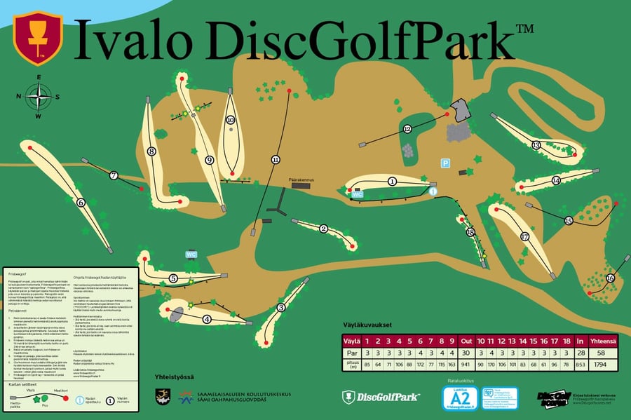 Ivalon frisbeegolfrata