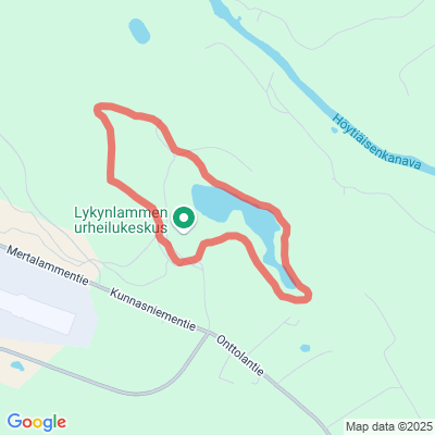 Lykynlammen valaistu latu