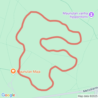 Maunulan kuntoradan latu 1,5 km