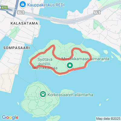 Mustikkamaan kuntoradan latu