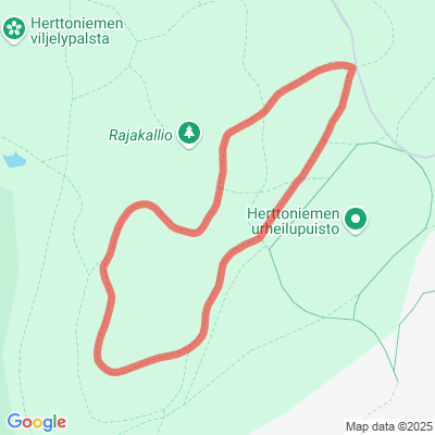 Herttoniemen liikuntapuiston latu 1 km