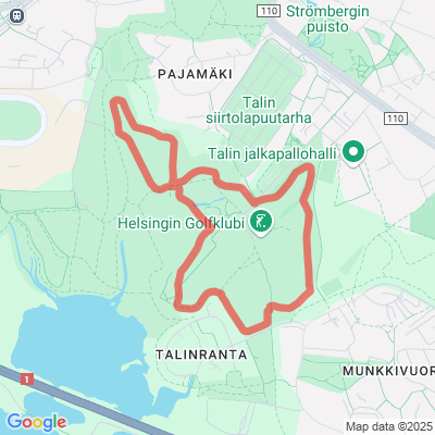Talin peltolatu 3,8 km