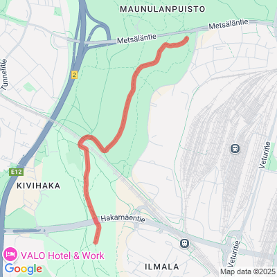 Keskuspuisto 1 latu 5,1 km (perinteinen tyyli)