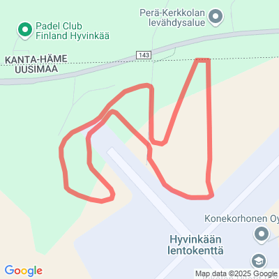 Koirahiihtolatu Hyvinkää