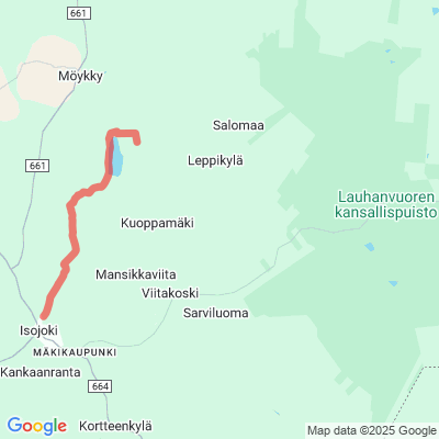 Latureitistö Isojoki-Kangasjärvi-Lauhanvuori-Lauhansarvi