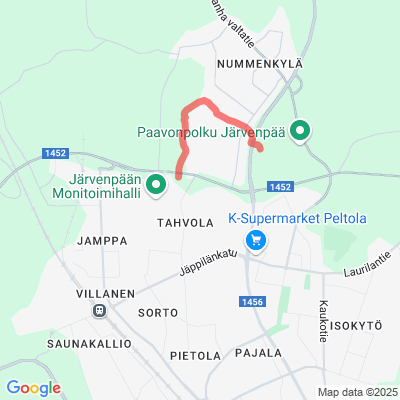 Yhdysladut Paavonpolku-Jampan latu-uimahalli