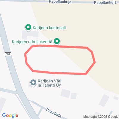 Urheilukentän latu Karijoki