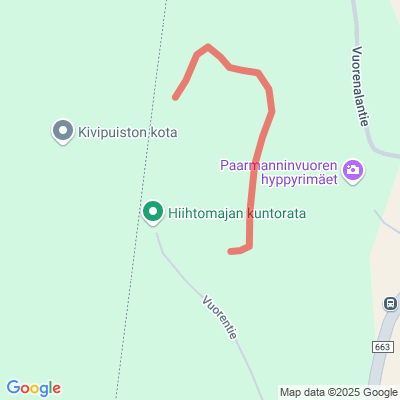 Paarmannin hiihtomajan valaistu latu