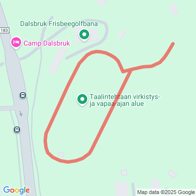 Taalintehtaan urheilukentän hiihtolatu