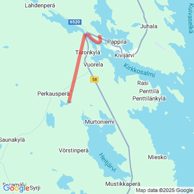 Perkauskodan-Multavuoren hiihtolatu