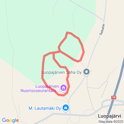 Luopajärven valaistu latu