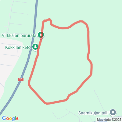 Virkkalan valaistu latu