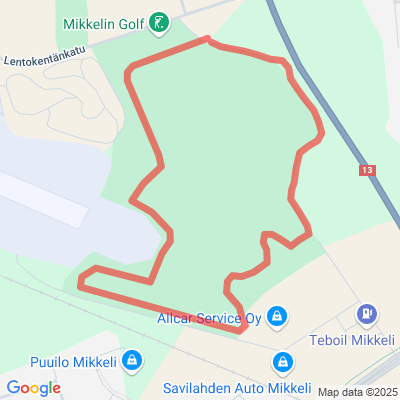 Golfkentän latu Mikkeli