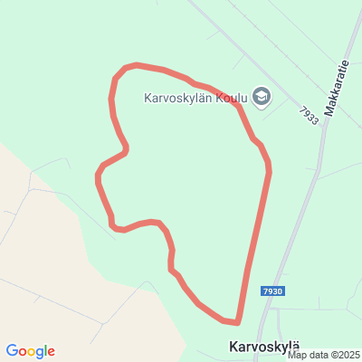 Karvoskylän valaistu latu