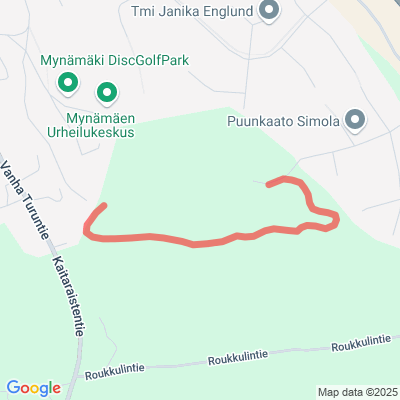 Urheilukeskuksen hiihtolatu Mynämäki