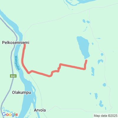 Pelkosenniemen Arvospuolen perinteinen hiihtolatu