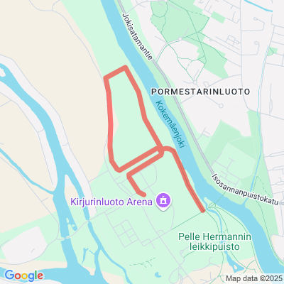 Kirjurinluodon leirintäalueen kierros 2,5 km Latu