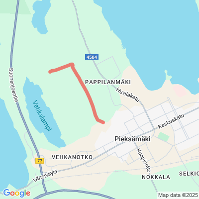 Hiekanpää - Uhomäki yhdyslatu 4,5 km