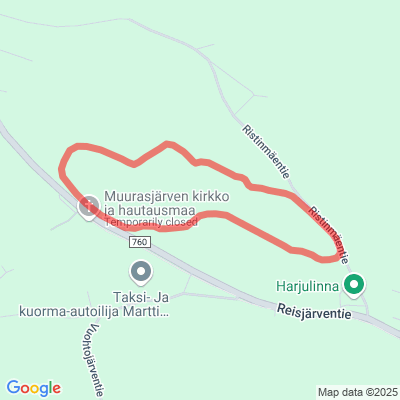 Muurasjärven valaistu latu