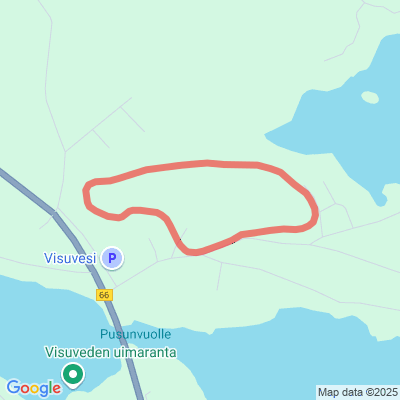 Visuveden valaistu latu