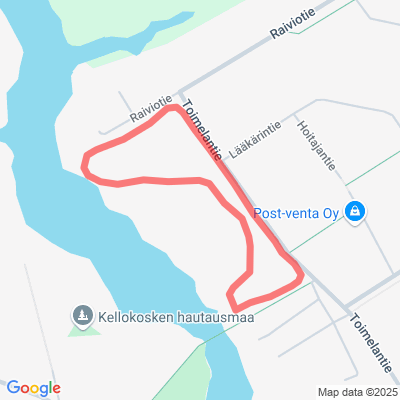 Kellokosken Rivieran valaistu kuntorata latu